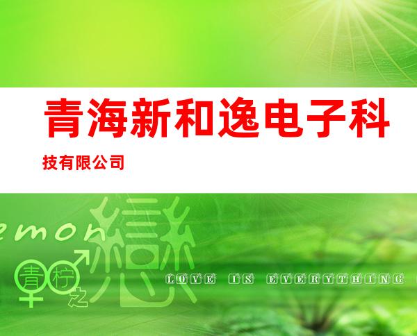 青海新和逸电子科技有限公司